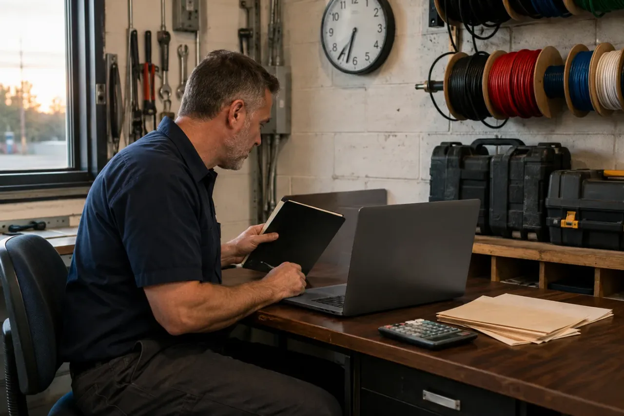 A solo contractor using employees and payslips