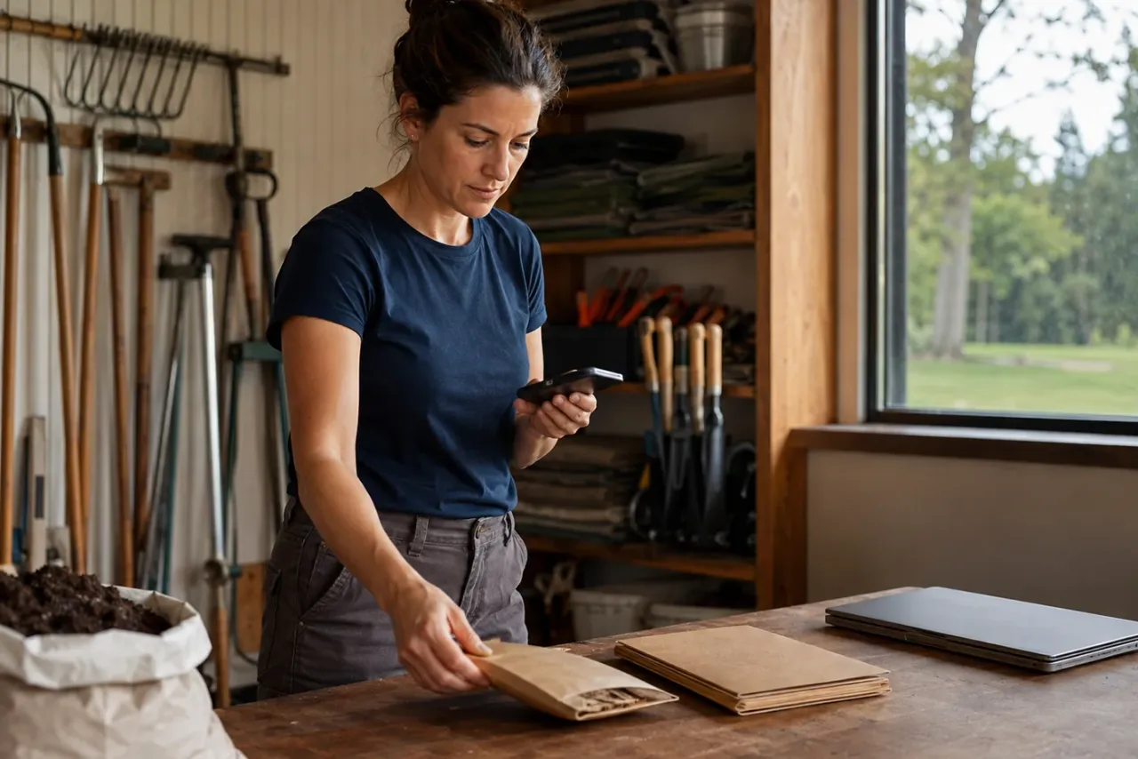 A solo contractor reviewing customer management