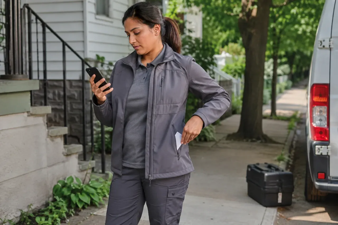 A solo contractor reviewing solo route assistant