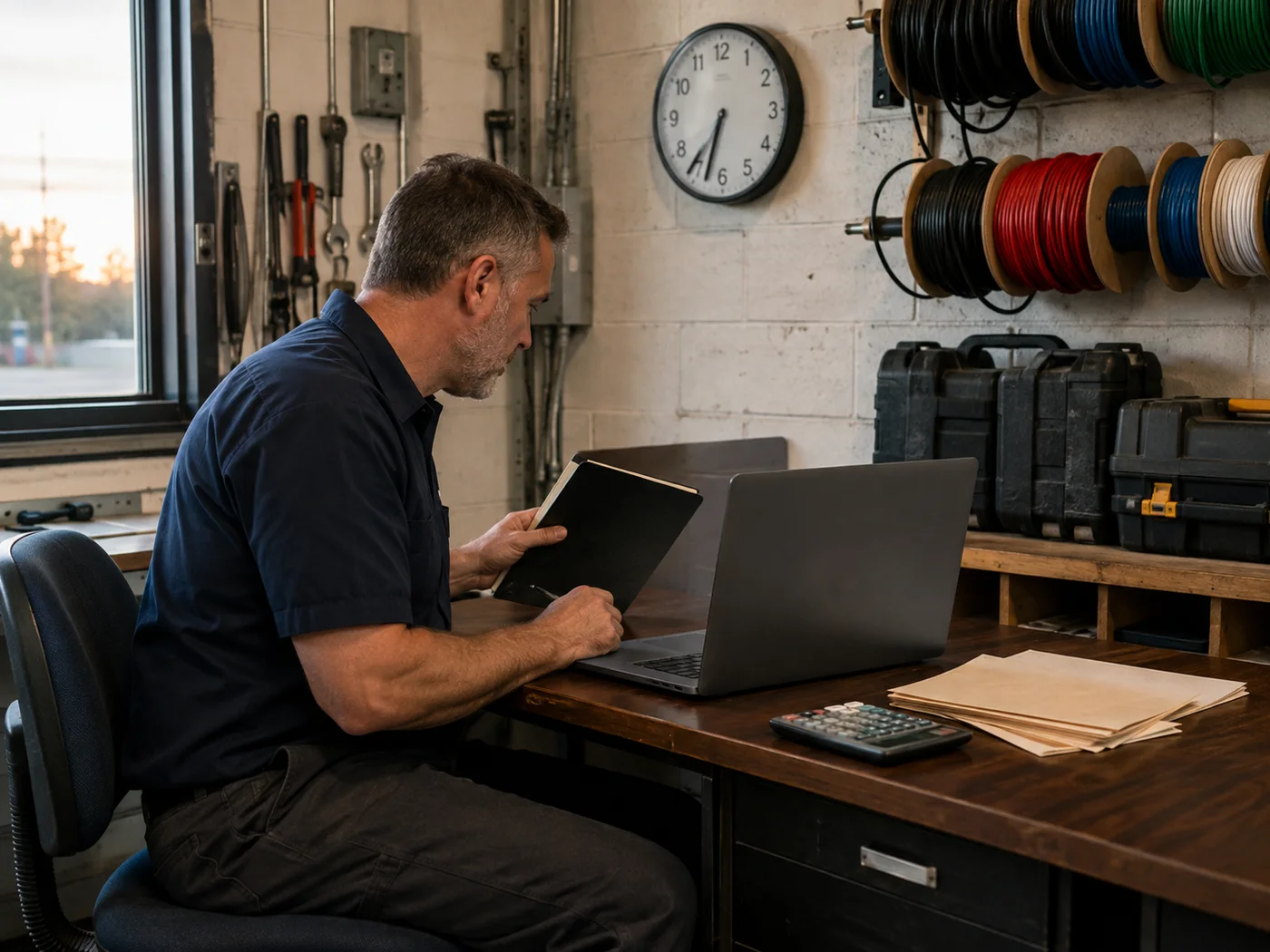 A solo contractor using employees and payslips